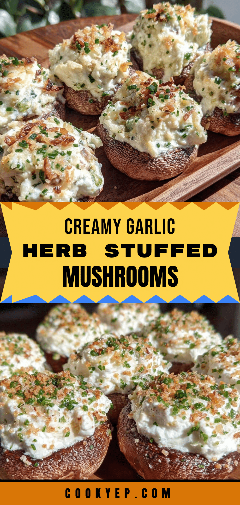 creamy stuffed mushroom caps recipe