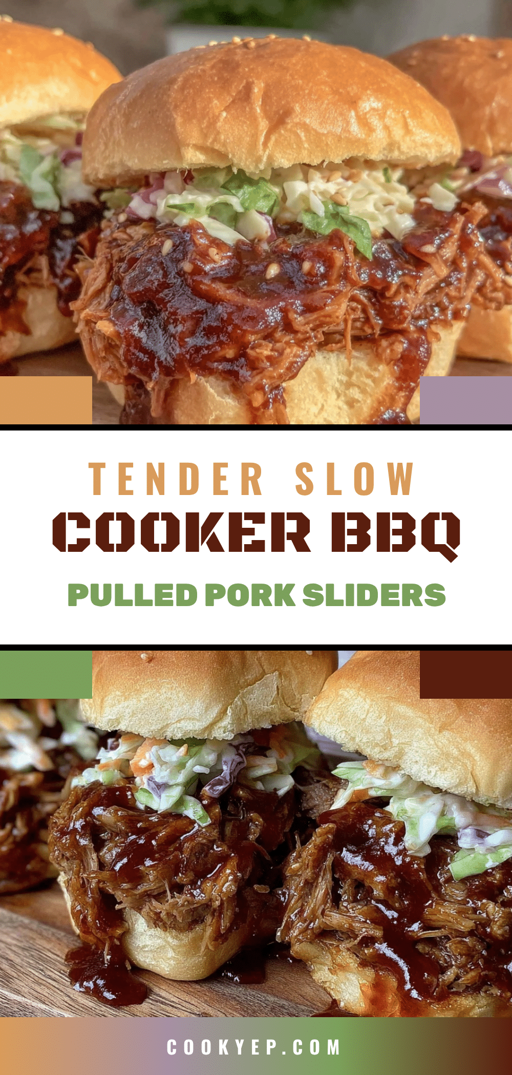 slow cooker BBQ pulled pork sliders recipe