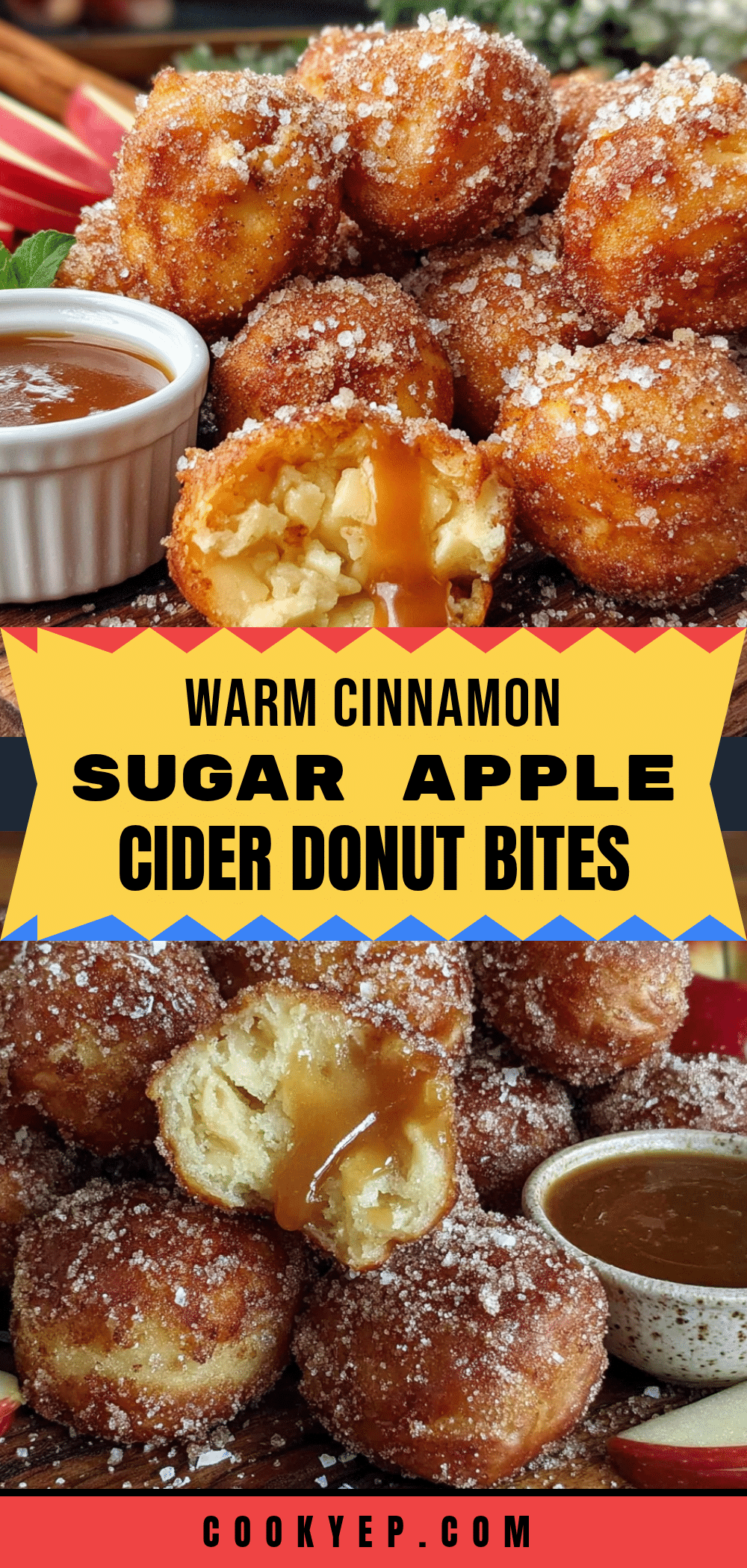apple cider donut bites recipe