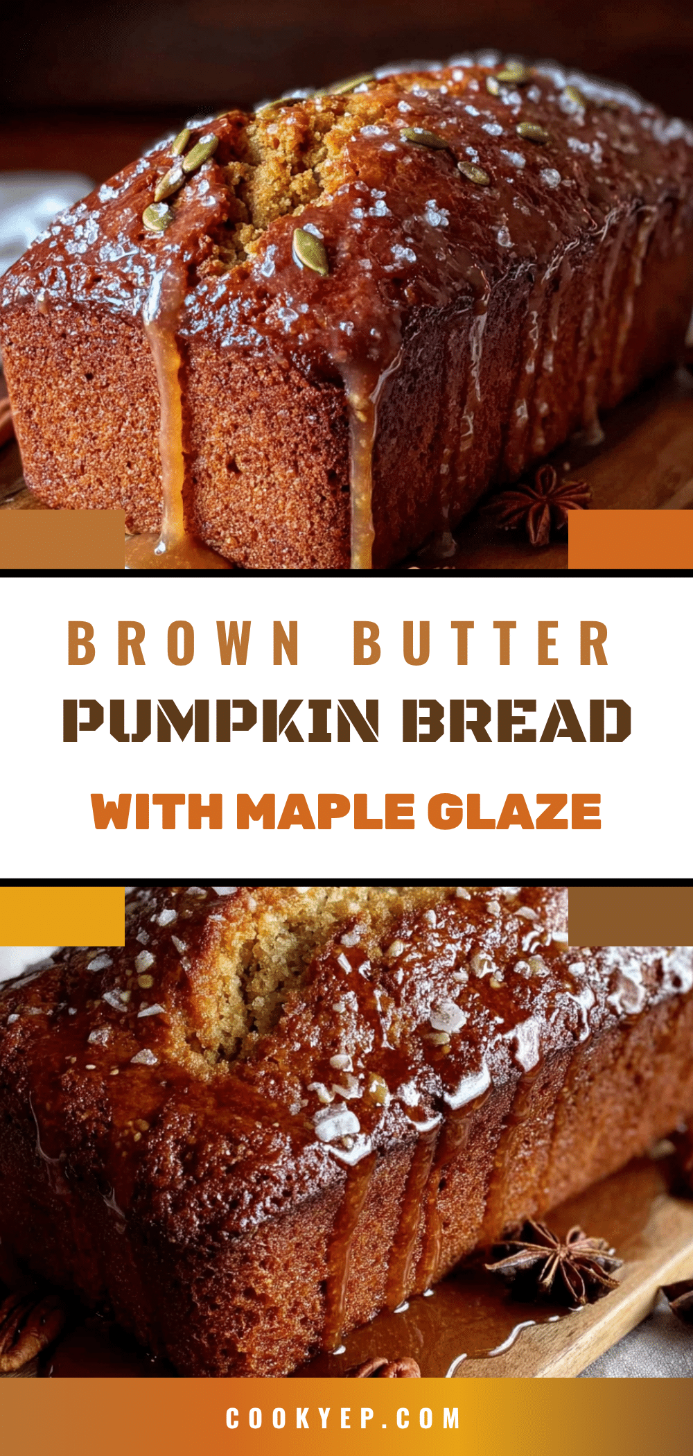 brown butter pumpkin bread with maple glaze recipe