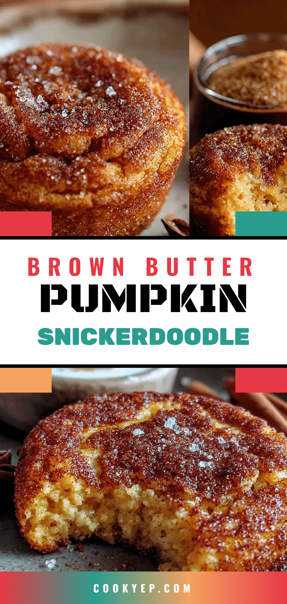 brown butter pumpkin snickerdoodle cookies recipe