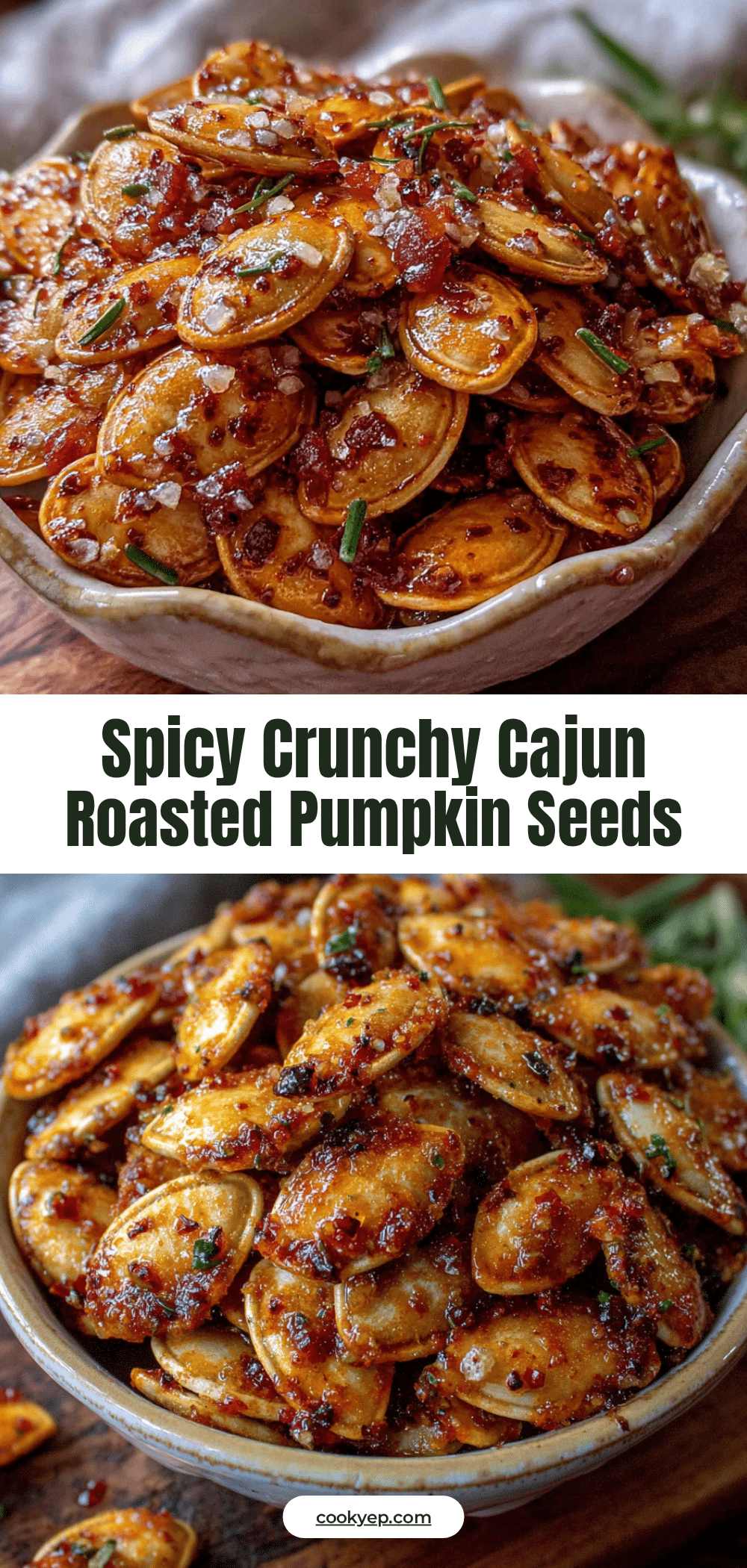 Cajun roasted pumpkin seeds recipe