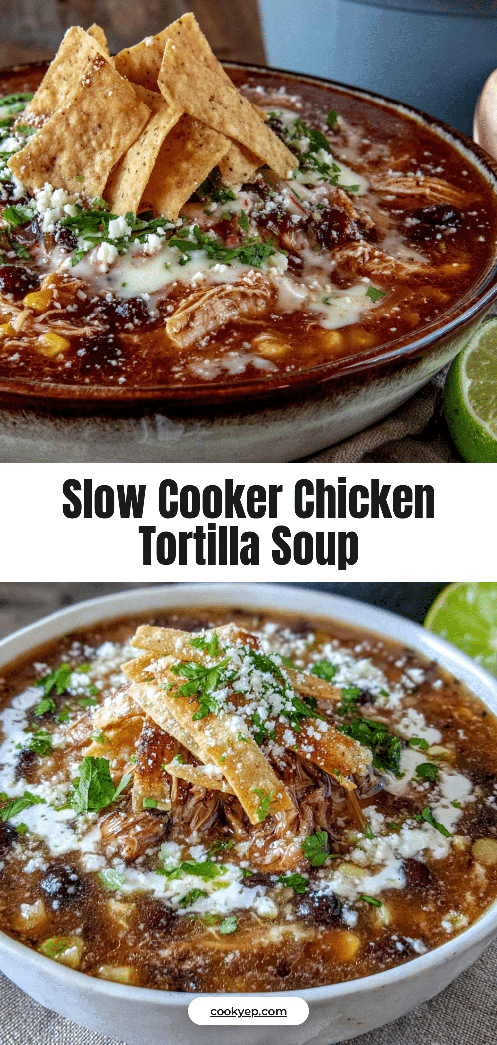 cozy slow cooker chicken tortilla soup recipe