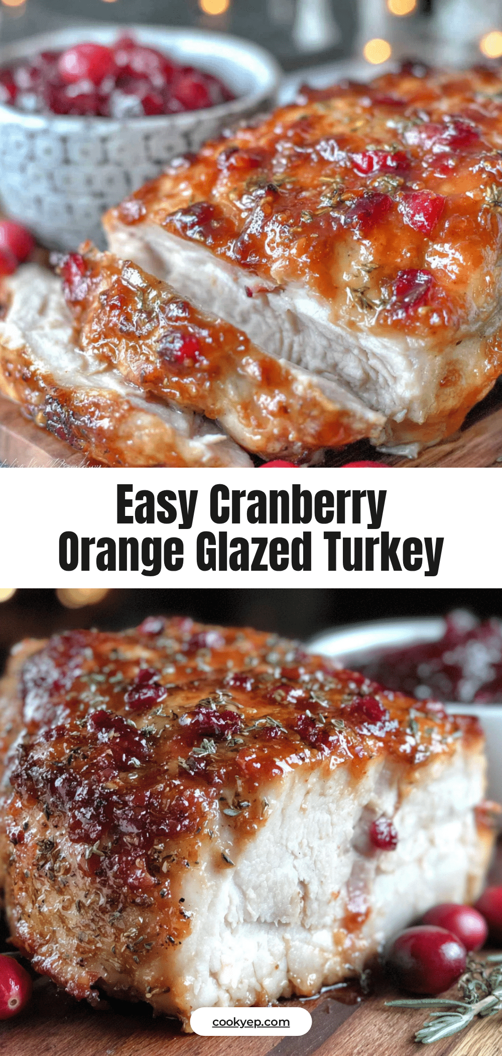 cranberry orange glazed turkey breast recipe
