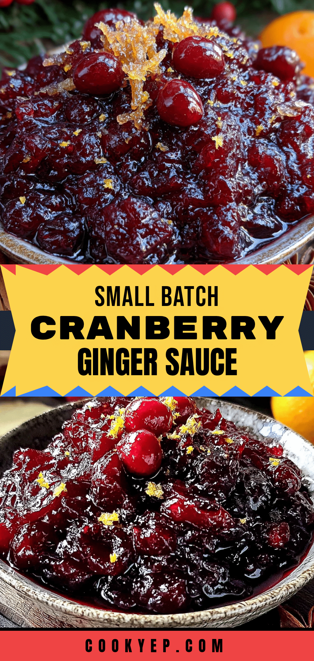 cranberry orange sauce with fresh ginger recipe