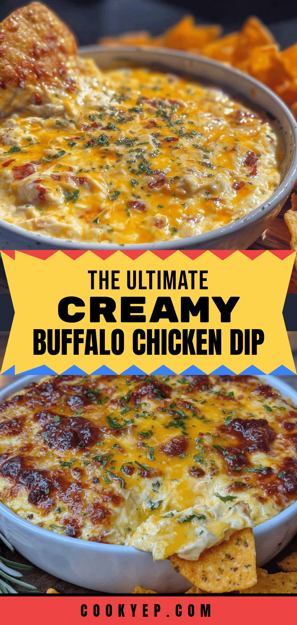 creamy buffalo chicken dip recipe