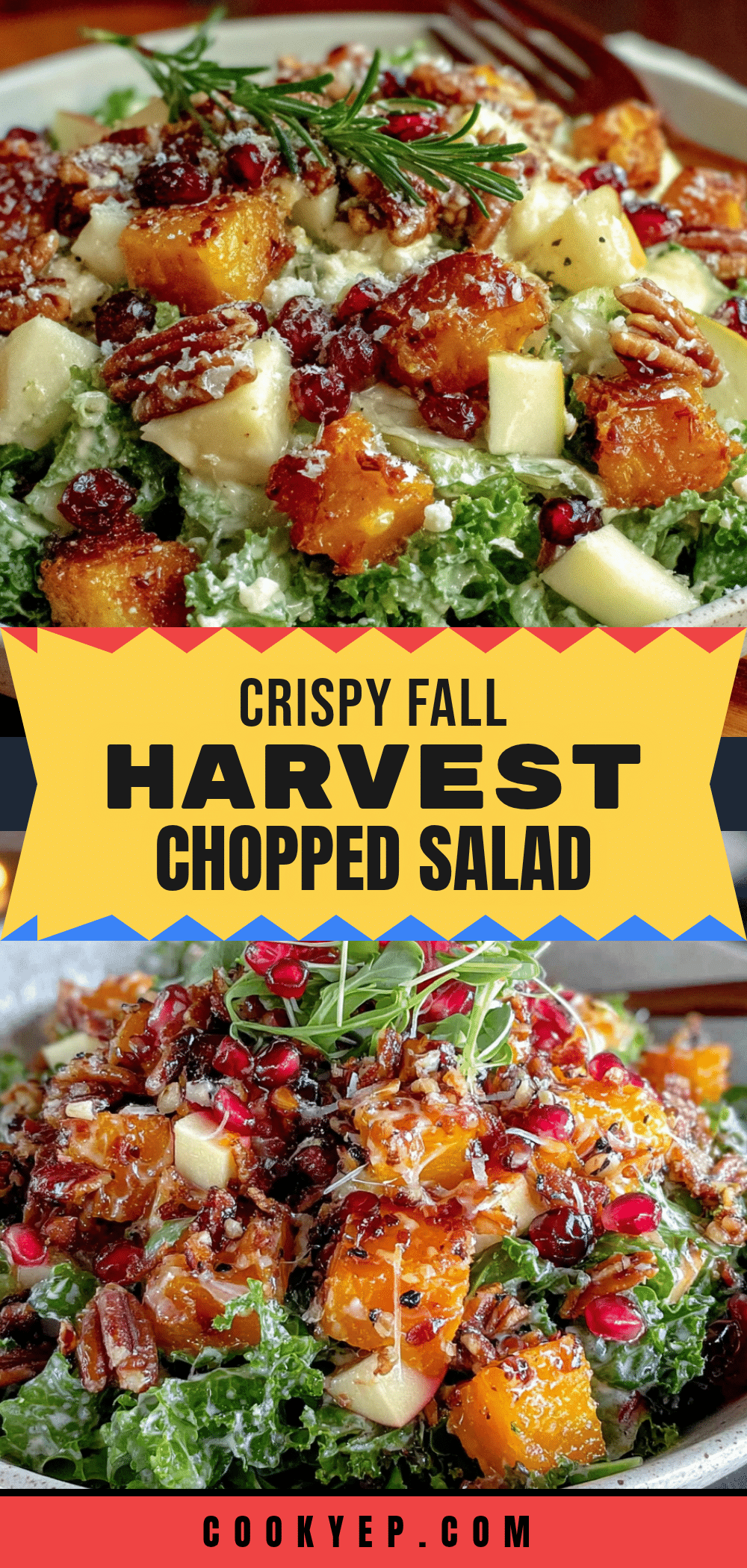 crispy fall harvest chopped salad recipe