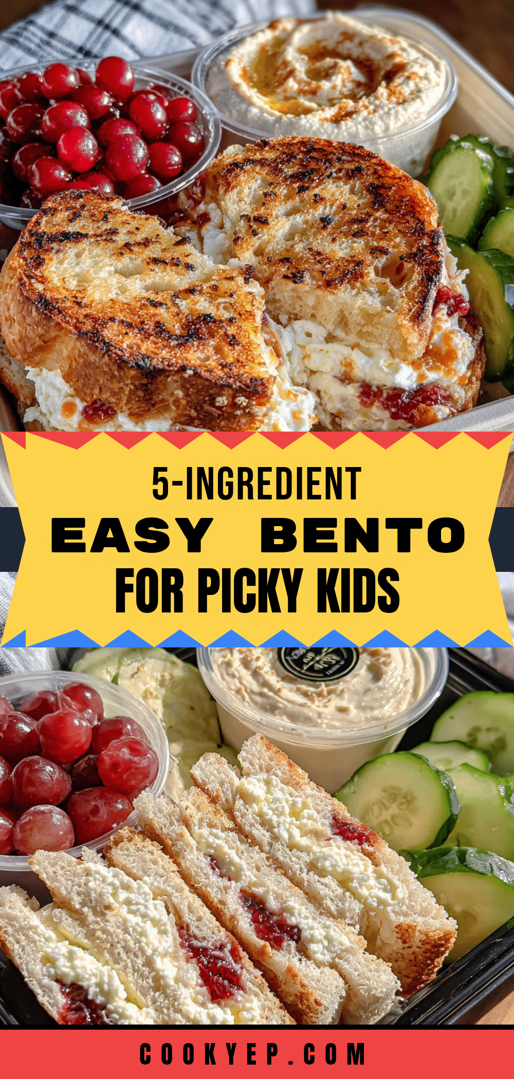 easy 5-ingredient cold lunch bento for picky kids recipe