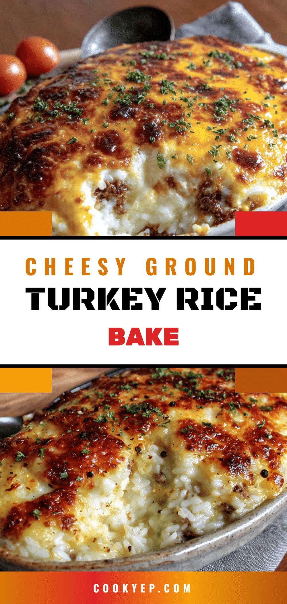 easy cheesy ground turkey rice casserole recipe