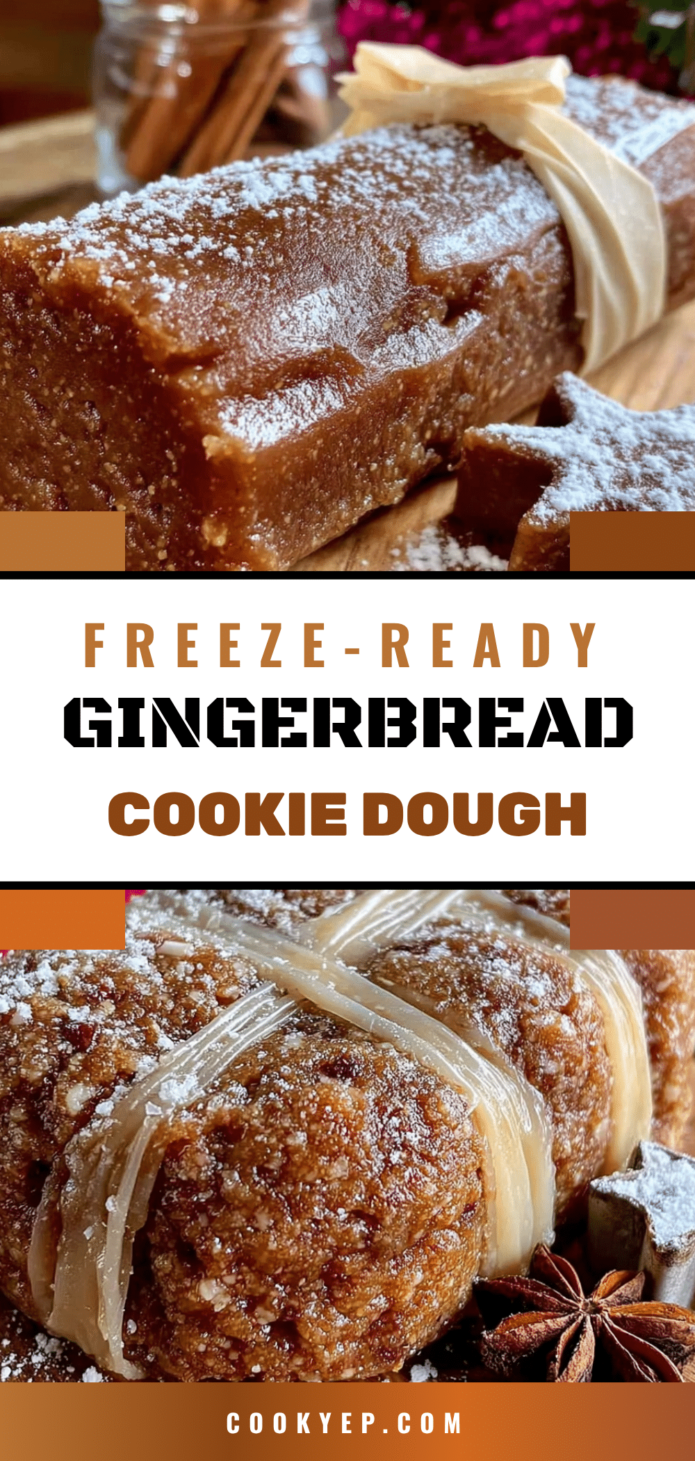 freeze-ready gingerbread cookie dough recipe