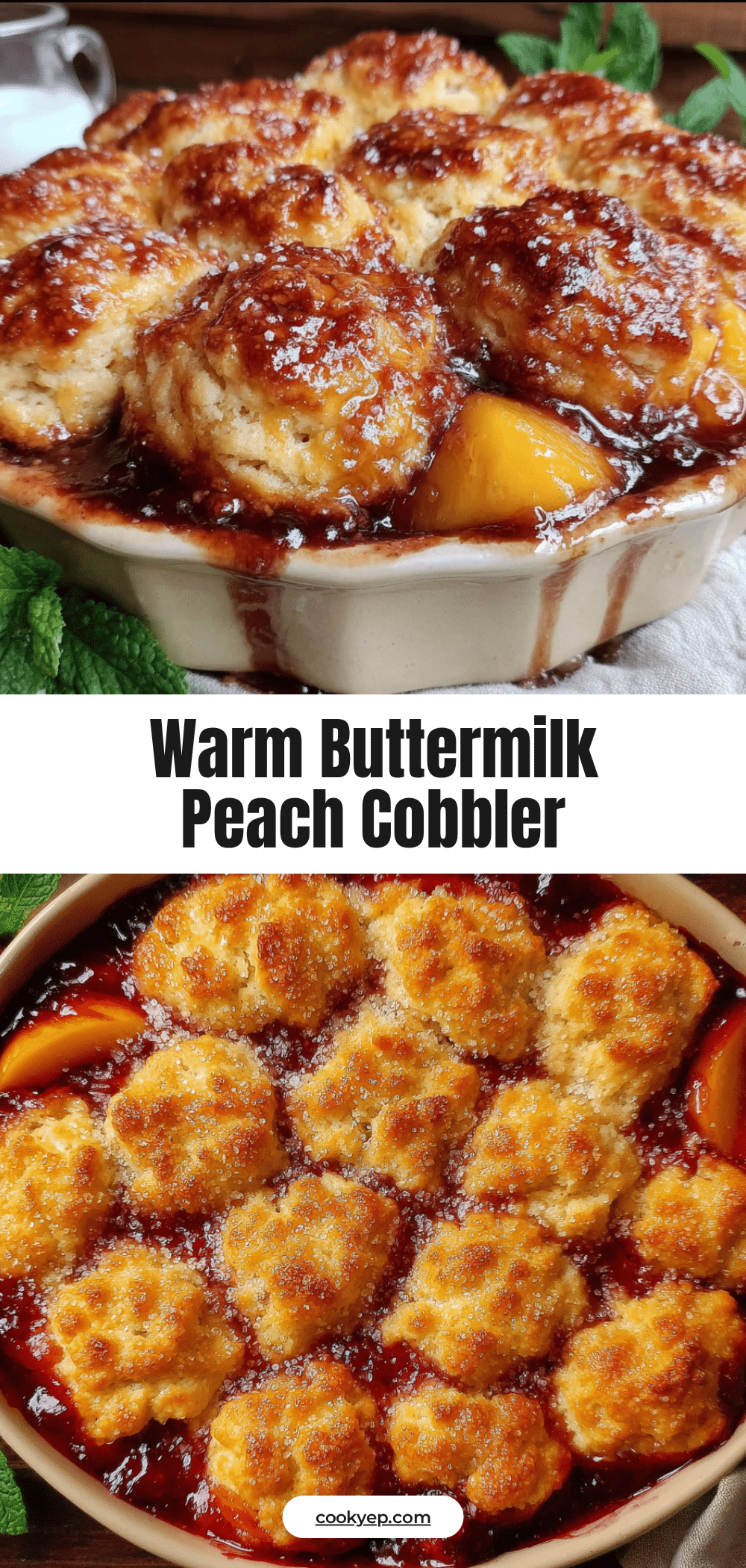 fresh peach cobbler with buttermilk biscuits recipe