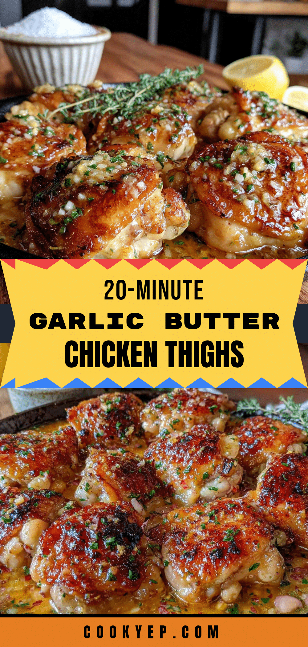 garlic butter chicken thighs recipe
