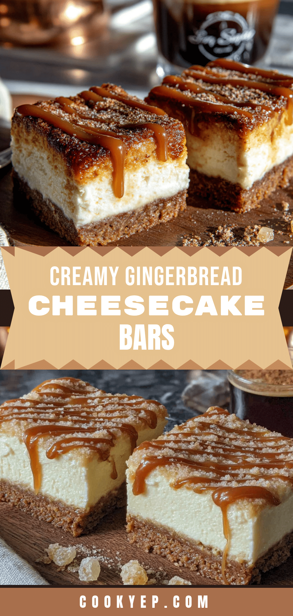 gingerbread cheesecake bars recipe