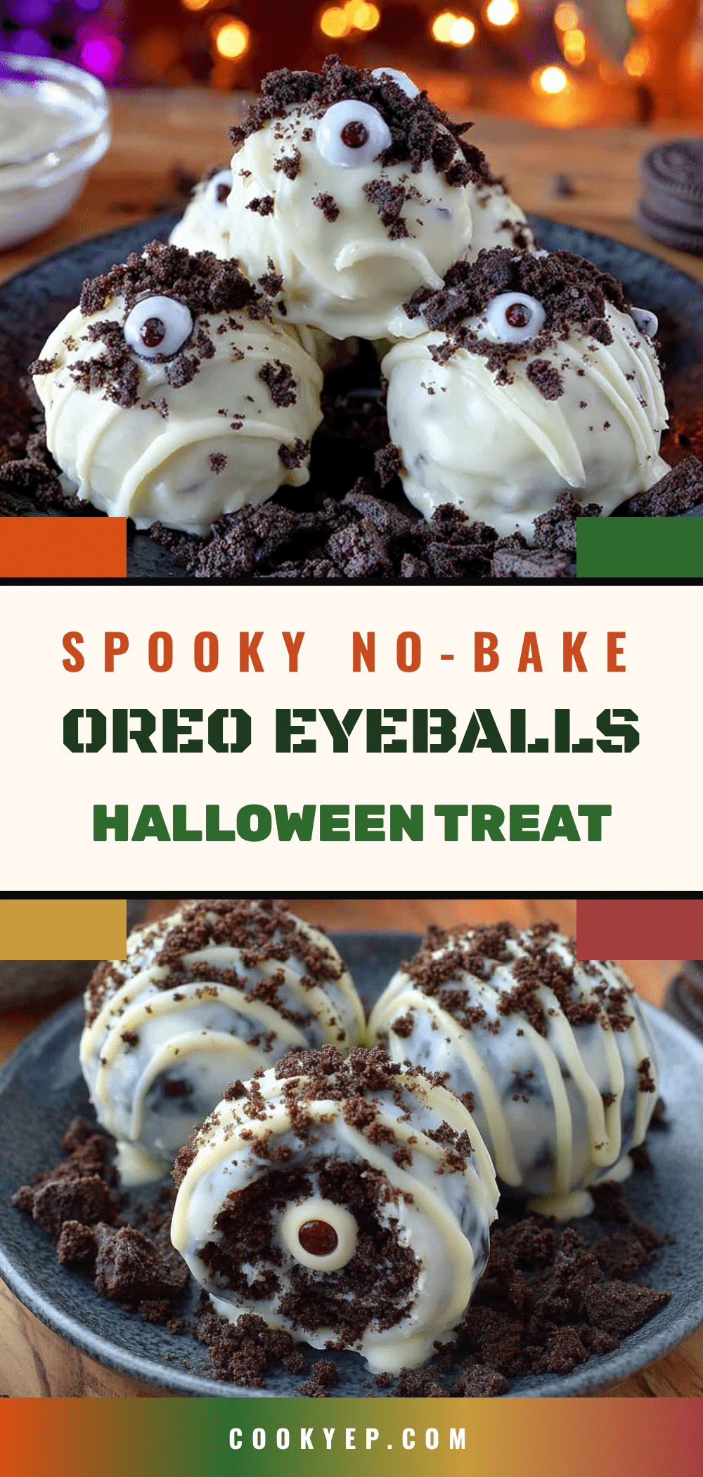halloween oreo truffle eyeballs recipe