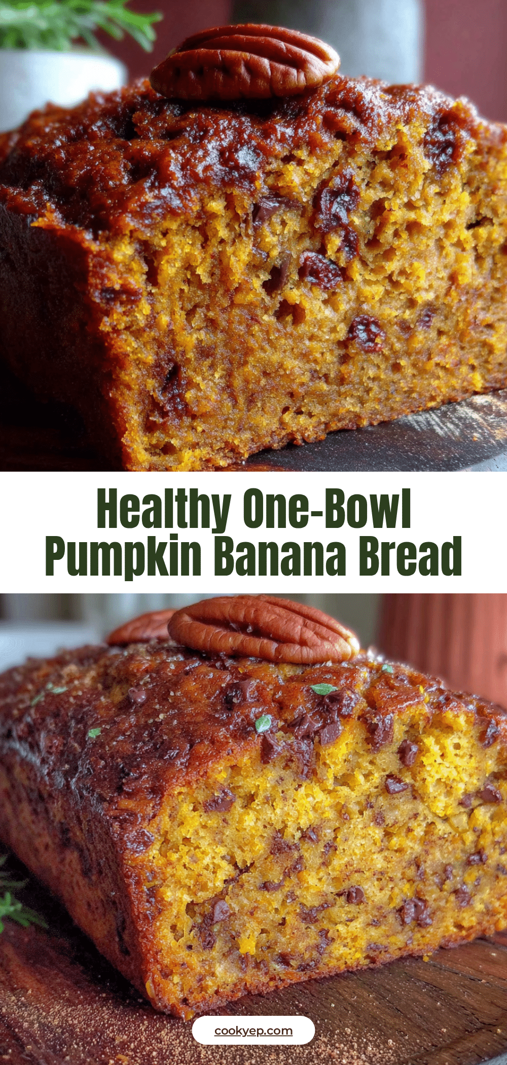healthy pumpkin banana bread recipe
