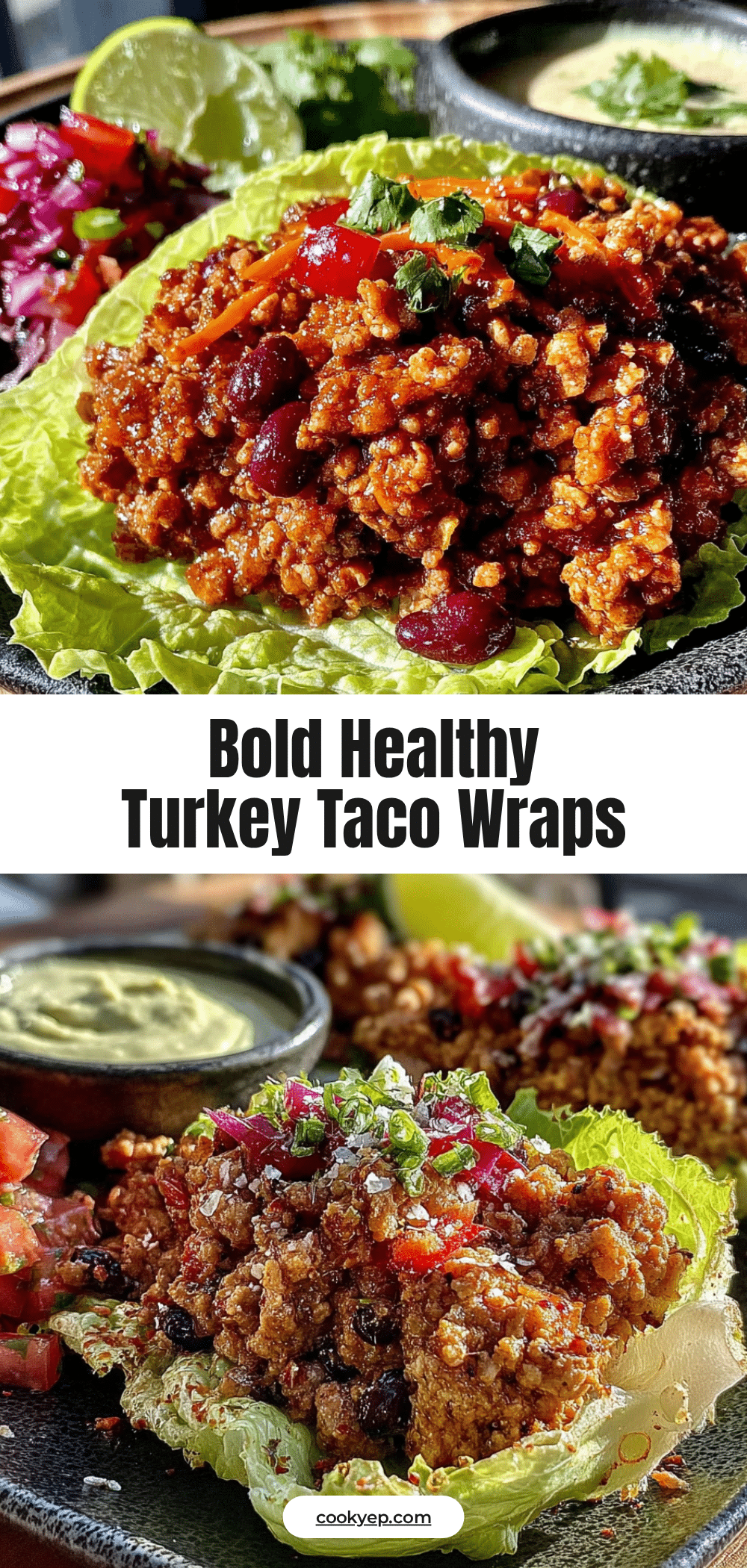 healthy turkey taco lettuce wraps recipe