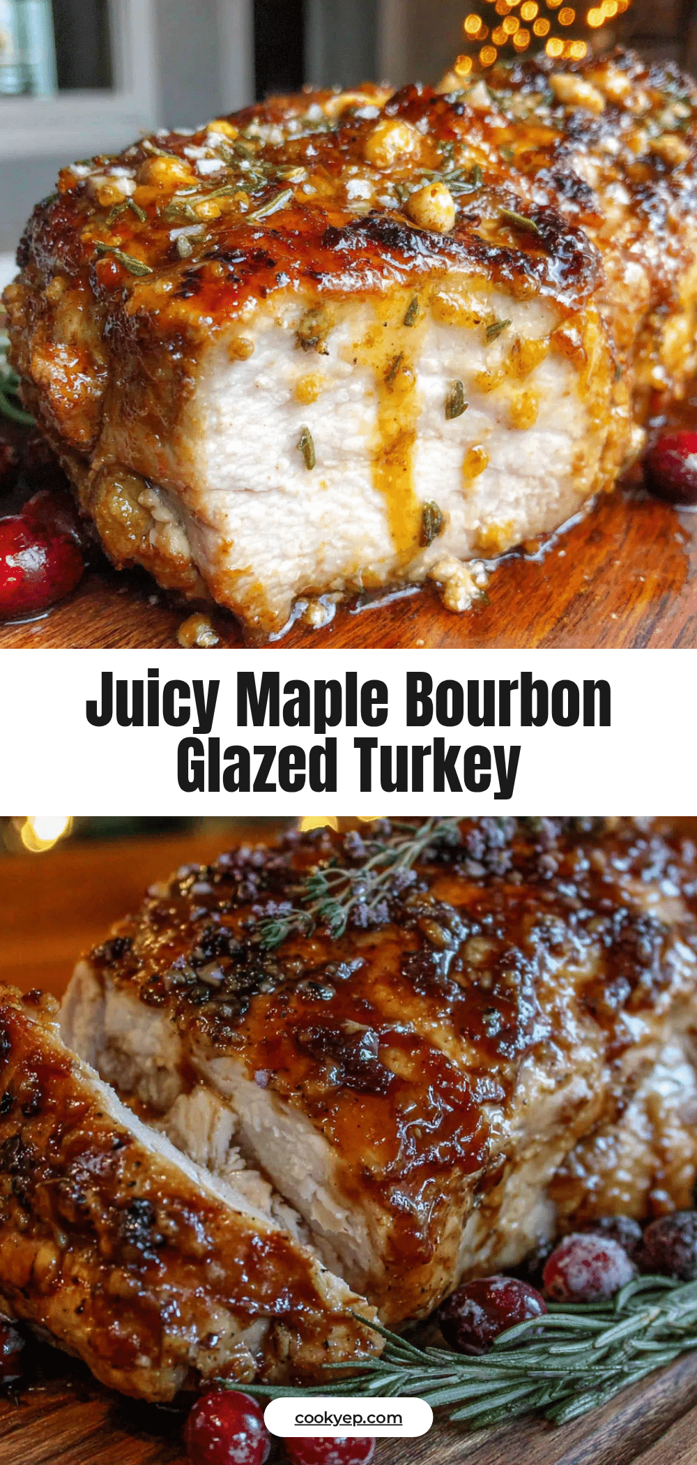 maple bourbon glazed turkey breast recipe