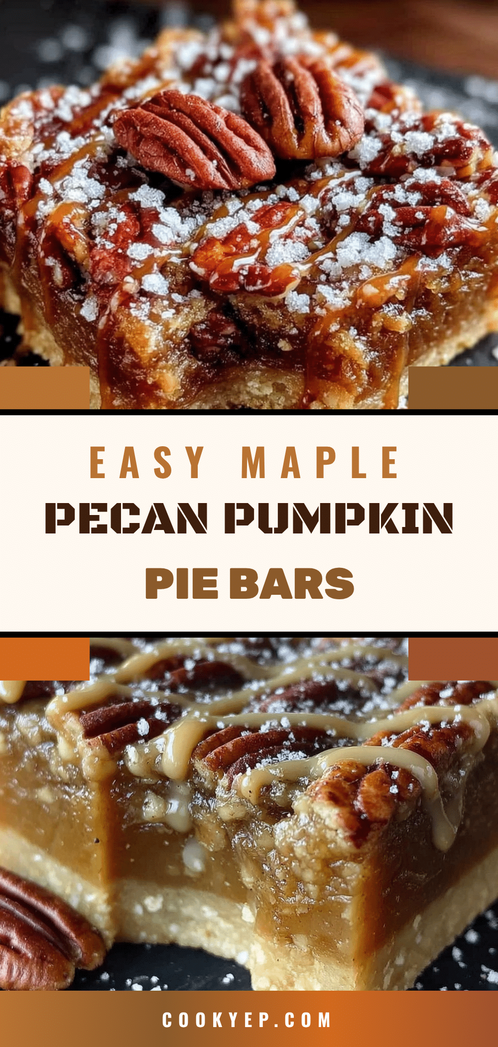 maple pecan pumpkin pie bars recipe