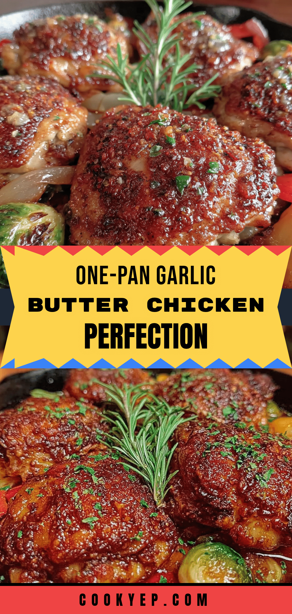 one-pan garlic butter chicken thighs recipe