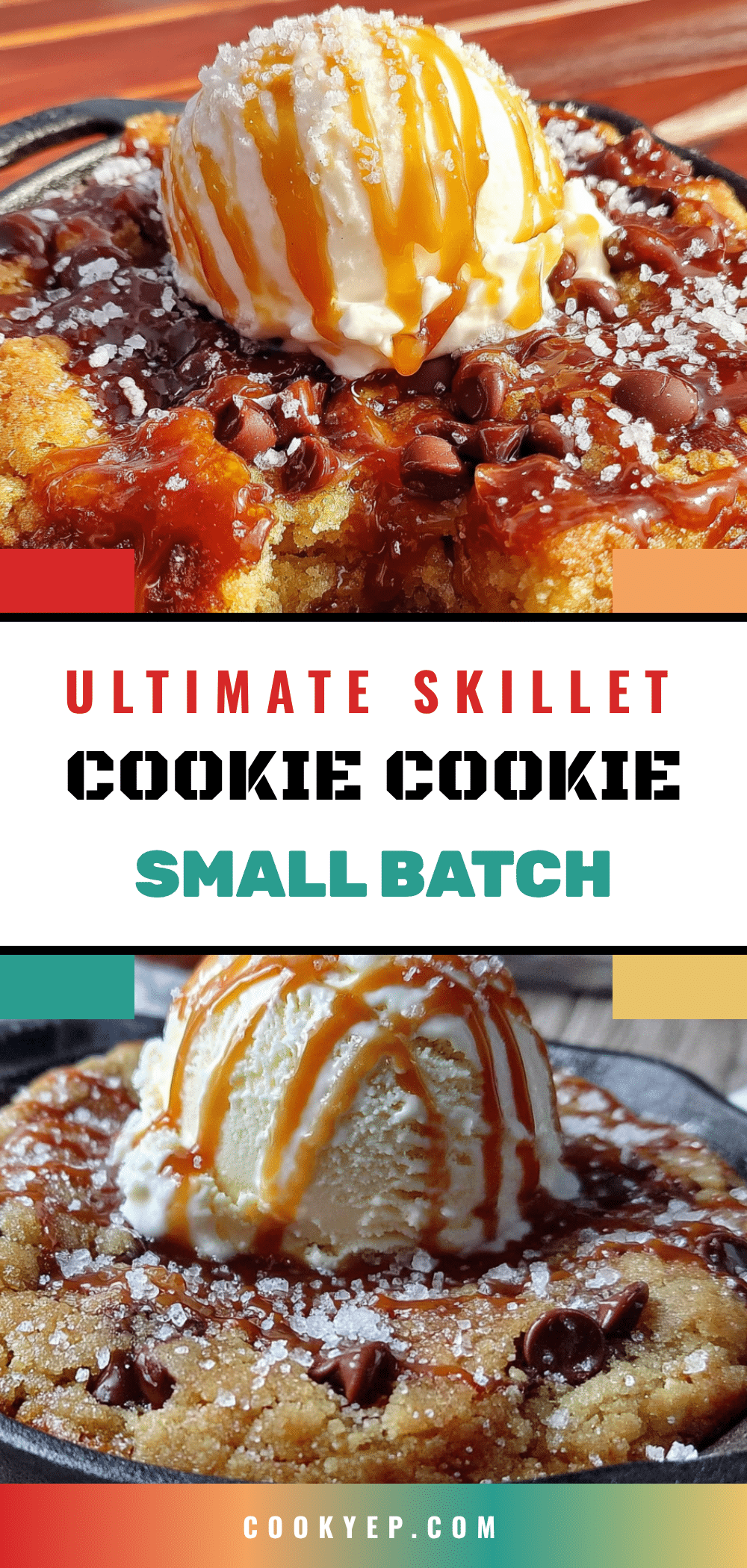 perfect small-batch skillet cookie for two recipe
