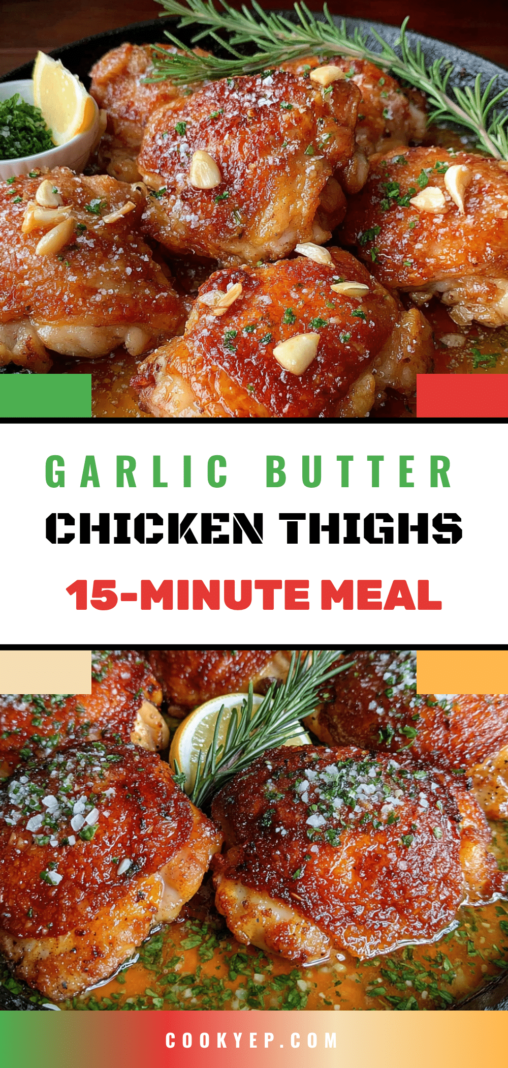 quick garlic butter chicken thighs recipe
