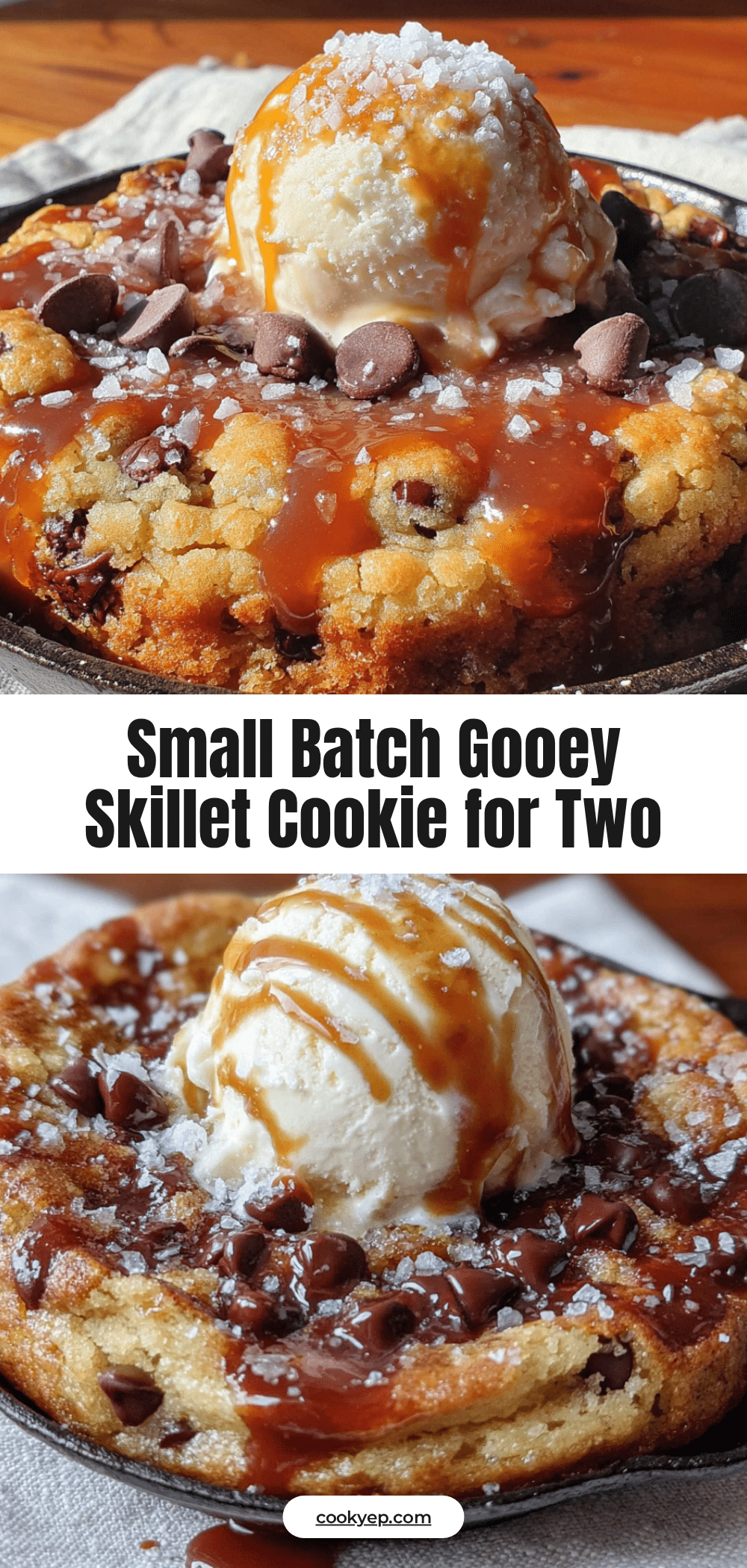 skillet cookie for two recipe