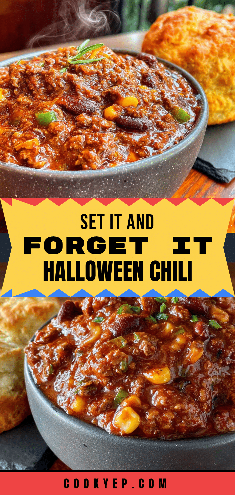 slow cooker halloween chili recipe