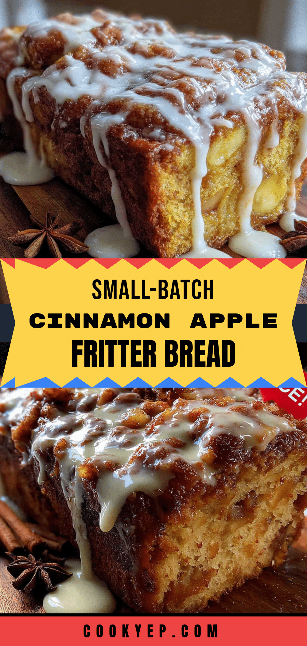 small-batch apple fritter bread recipe