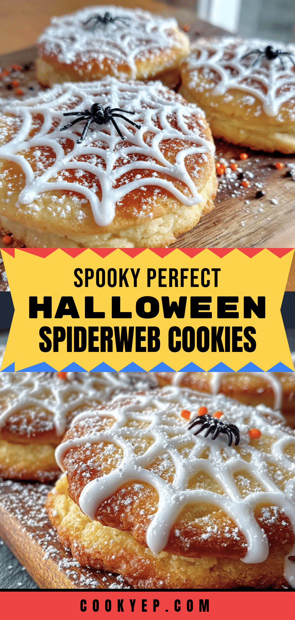 Spiderweb Sugar Cookies recipe
