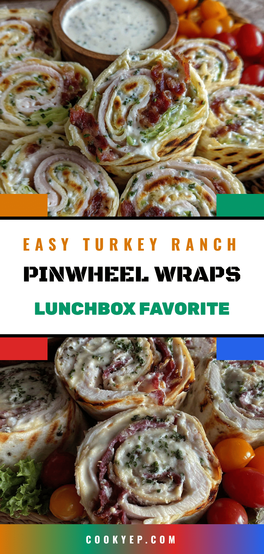 turkey ranch pinwheel wraps recipe