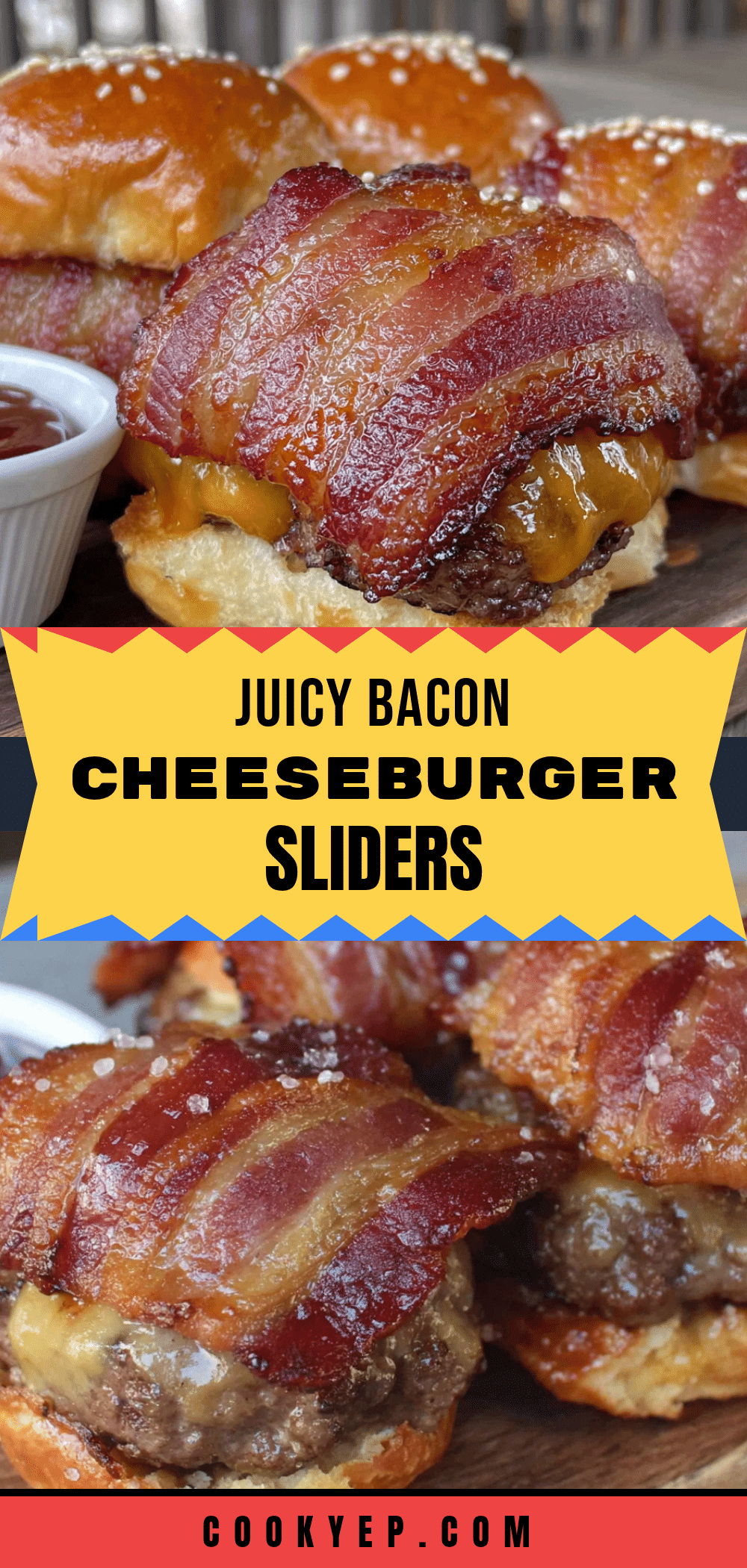 bacon-wrapped cheeseburger sliders recipe