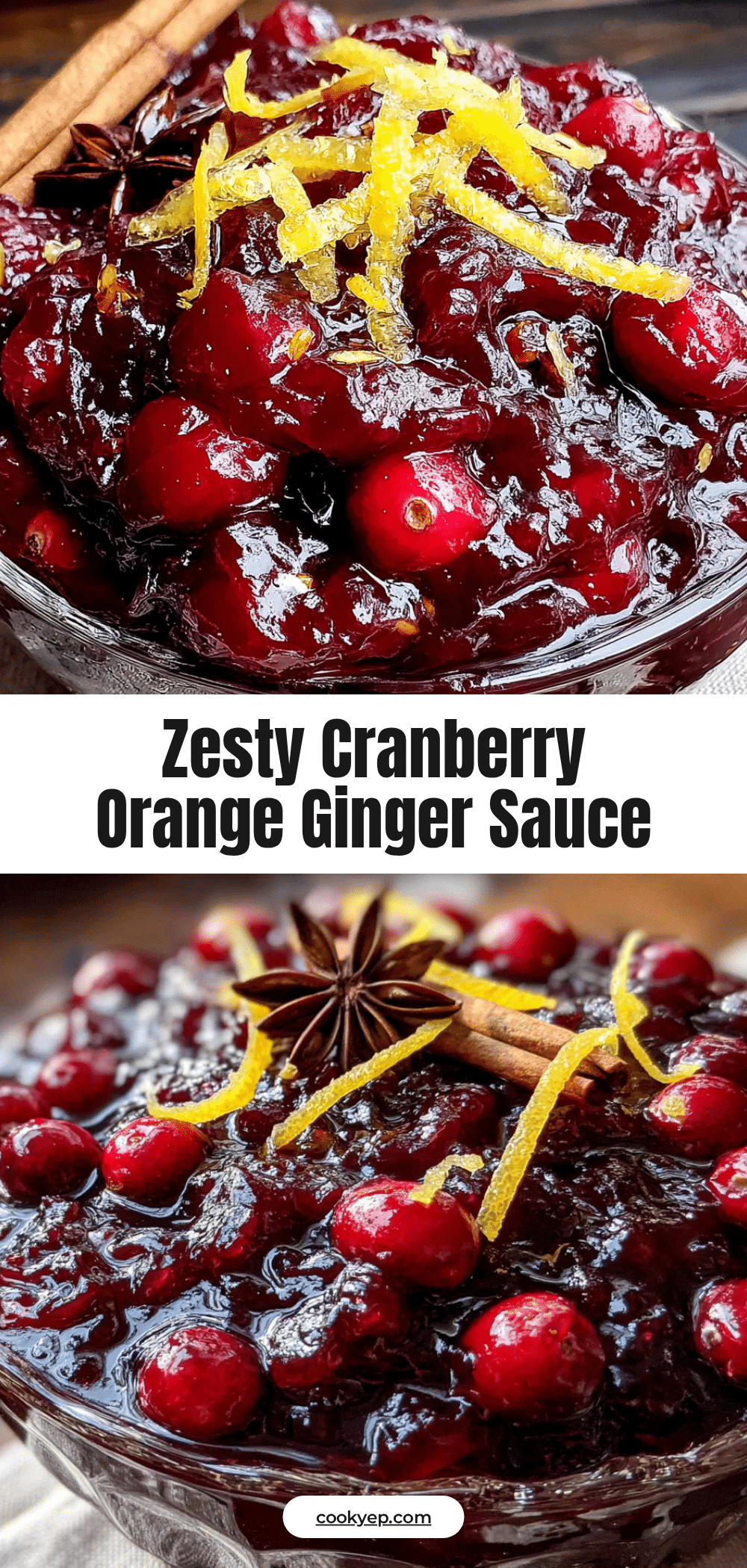 cranberry orange ginger sauce recipe