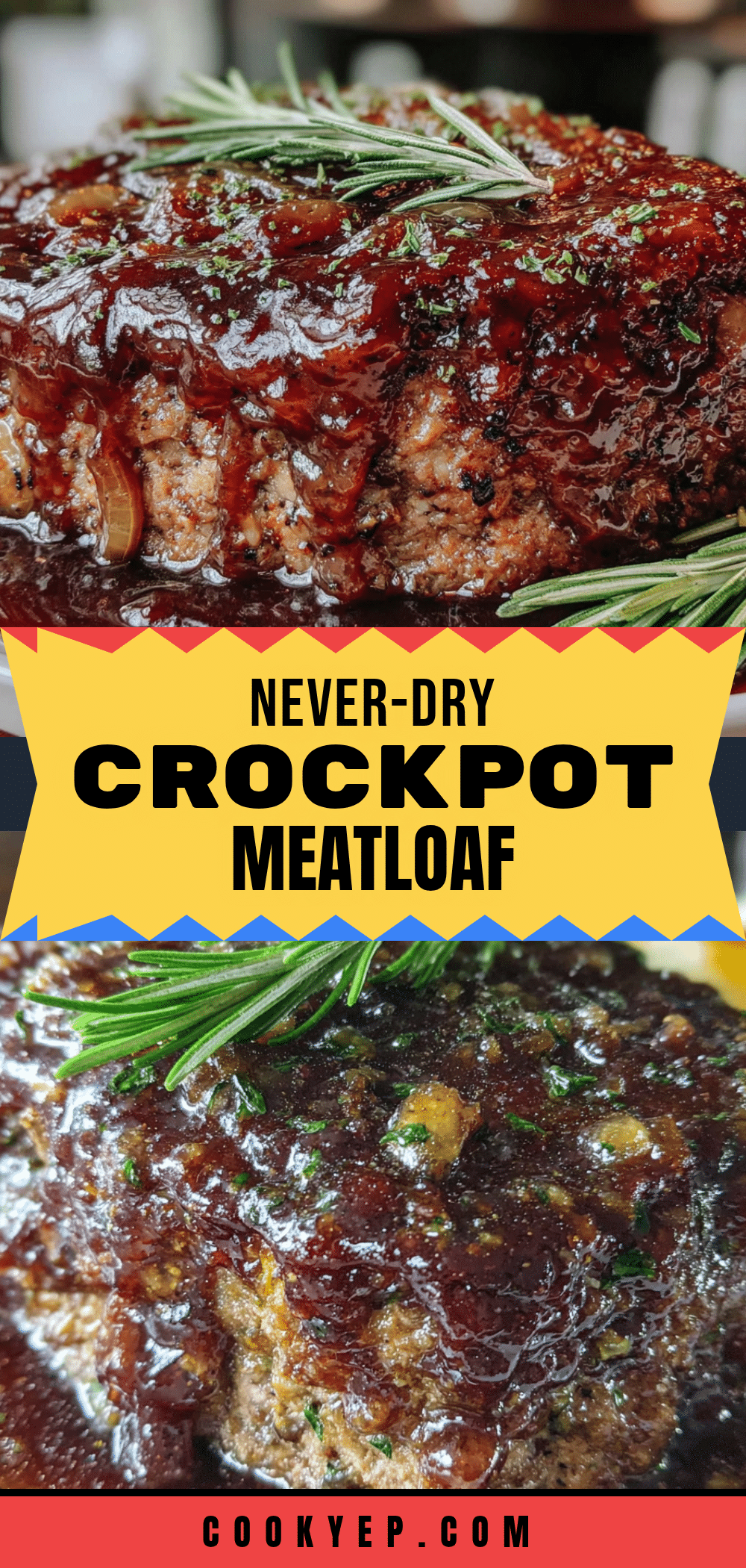 crockpot meatloaf with brown sugar glaze recipe