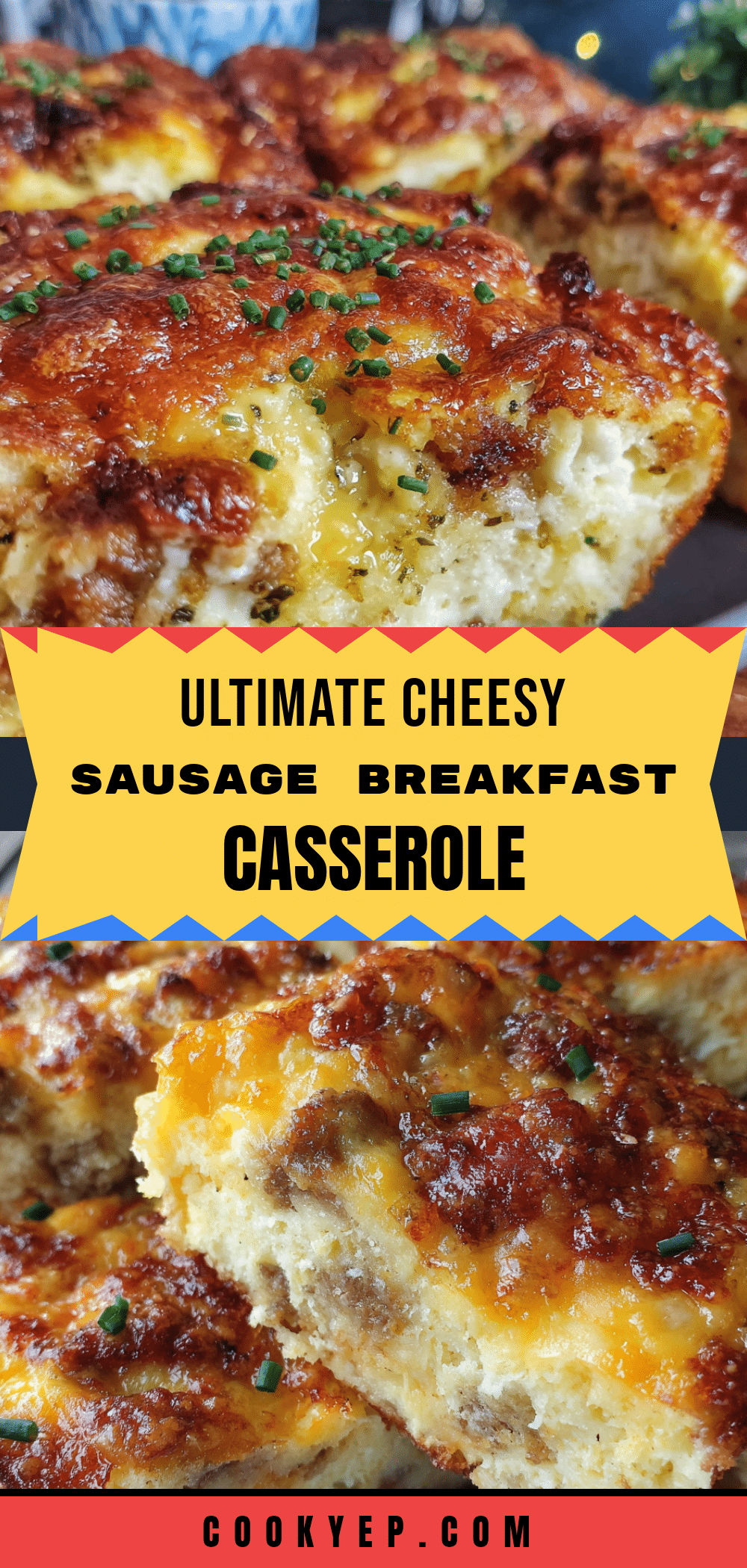 easy cheesy baked breakfast casserole with sausage recipe