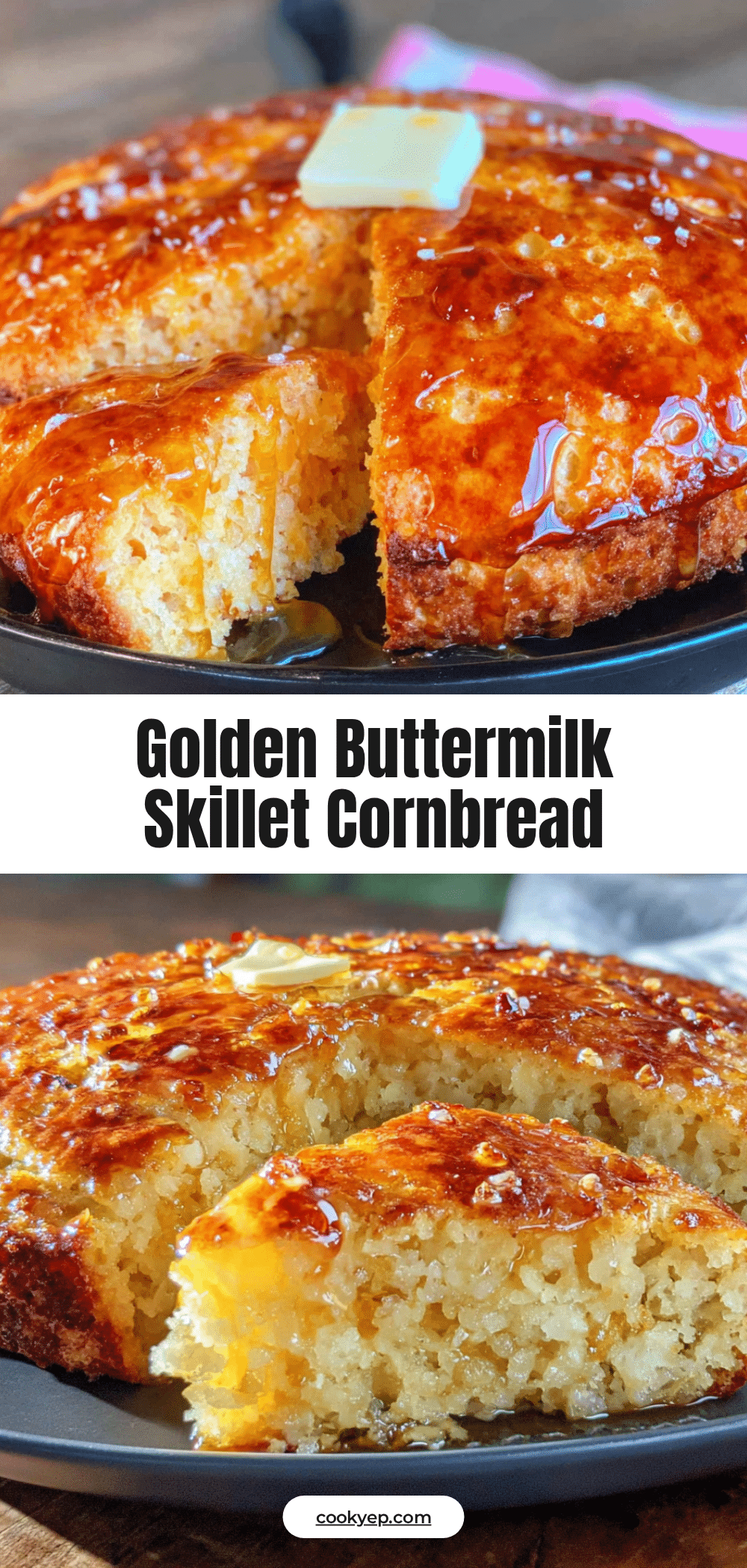 homemade buttermilk skillet cornbread recipe
