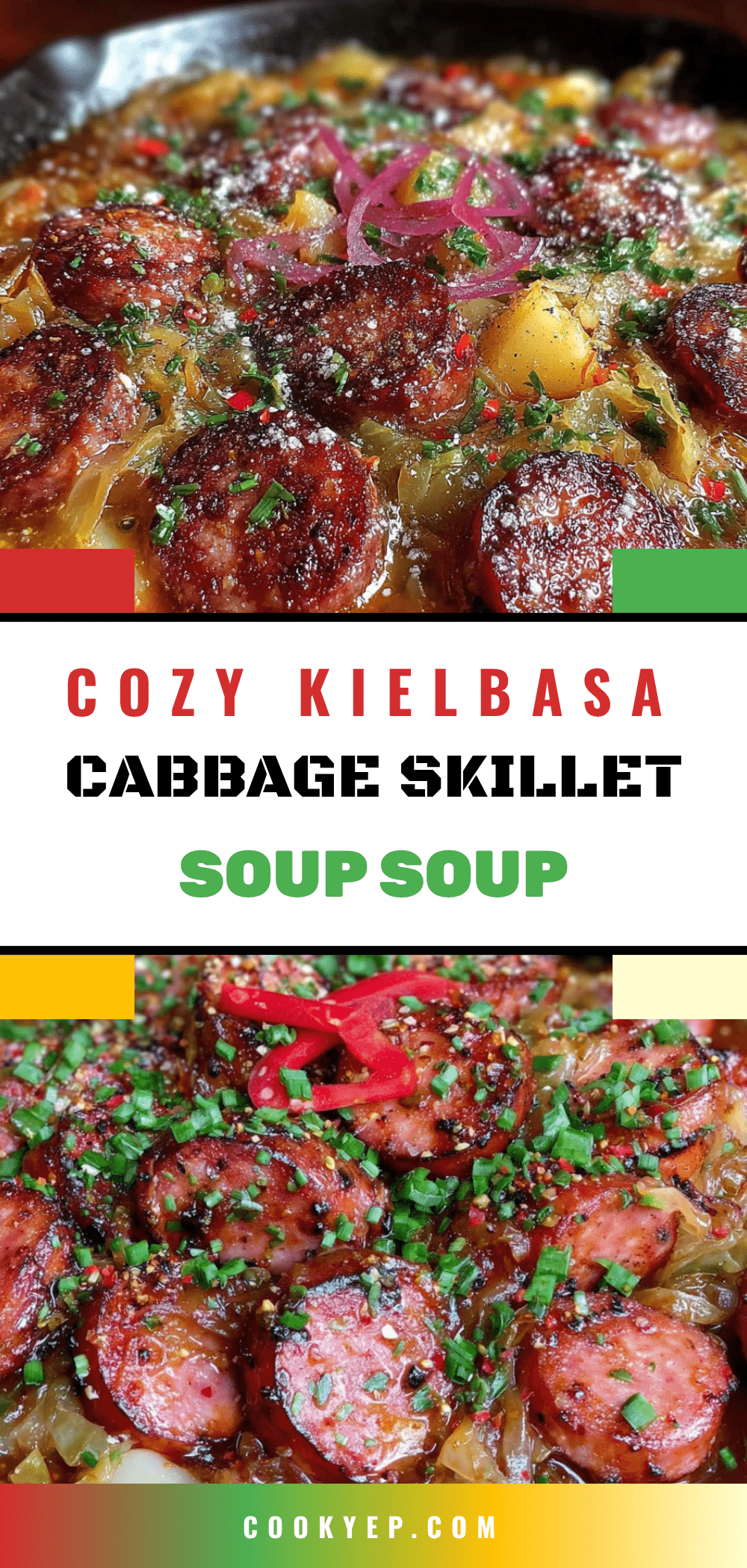 kielbasa and cabbage skillet soup recipe
