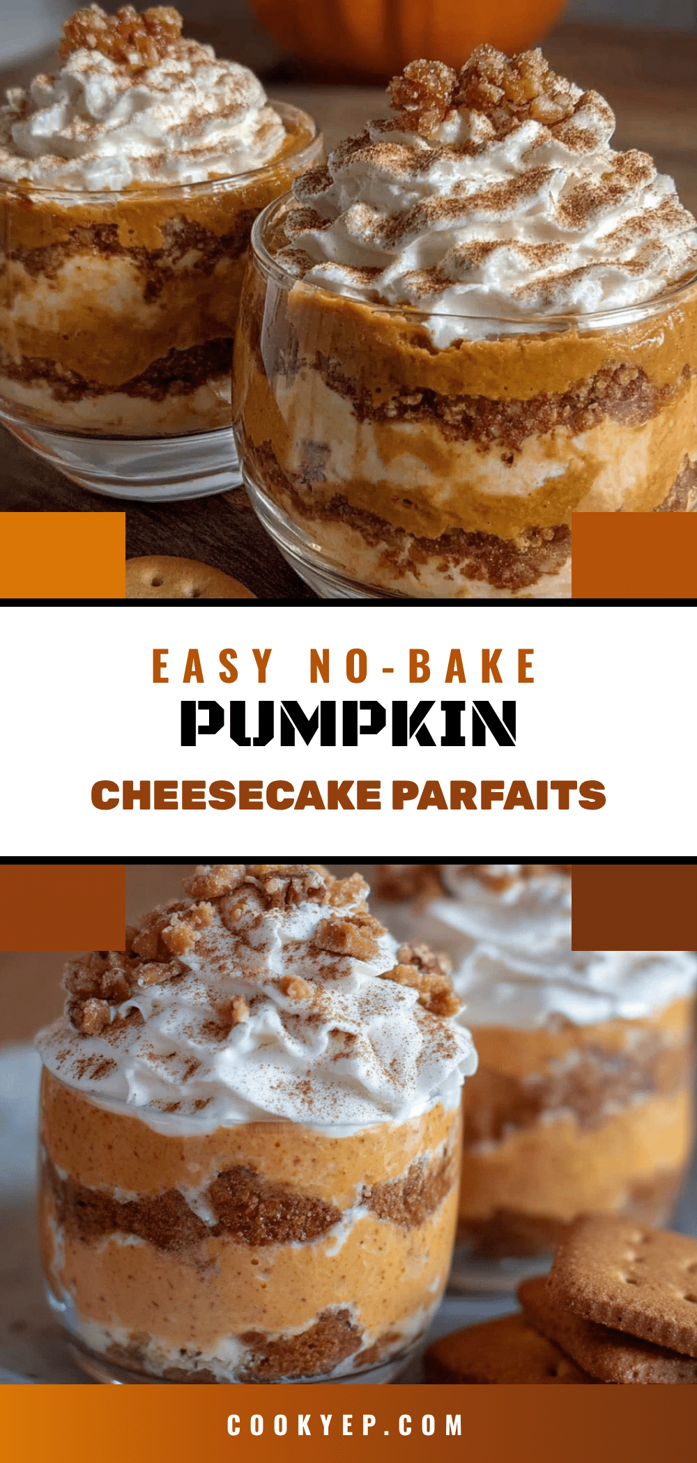 no-bake pumpkin cheesecake parfaits recipe