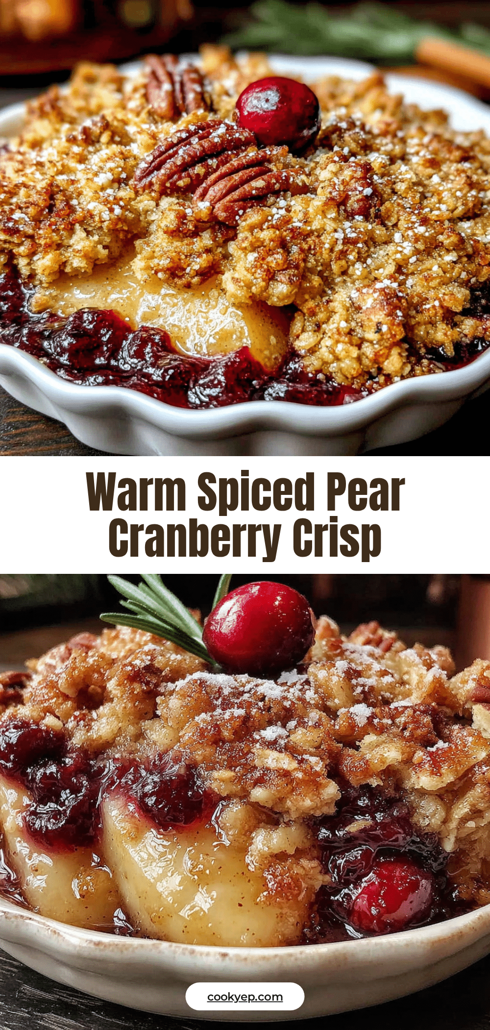 pear cranberry crisp recipe