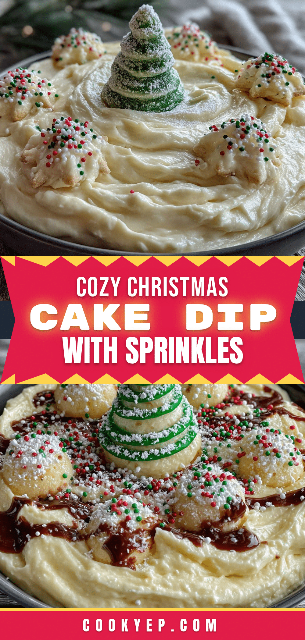 Christmas tree cake dip recipe