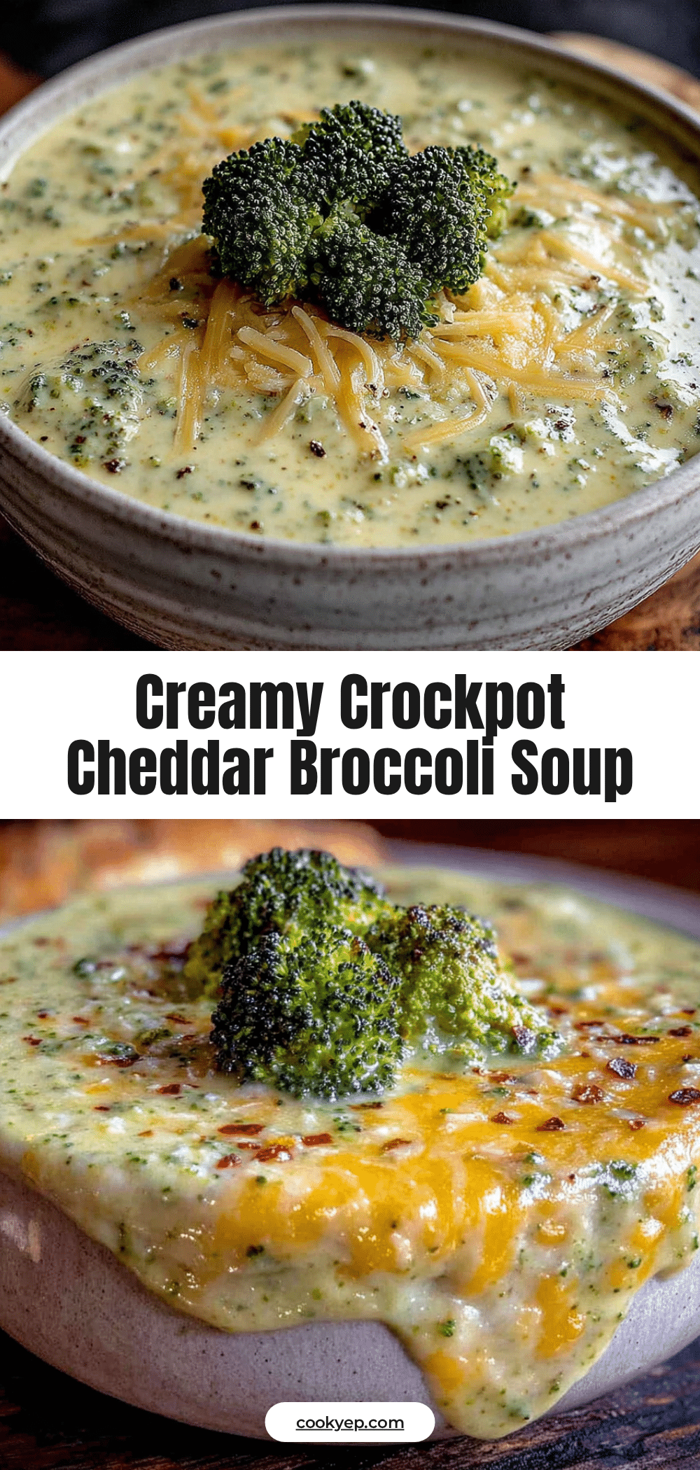 creamy crockpot cheddar broccoli soup recipe