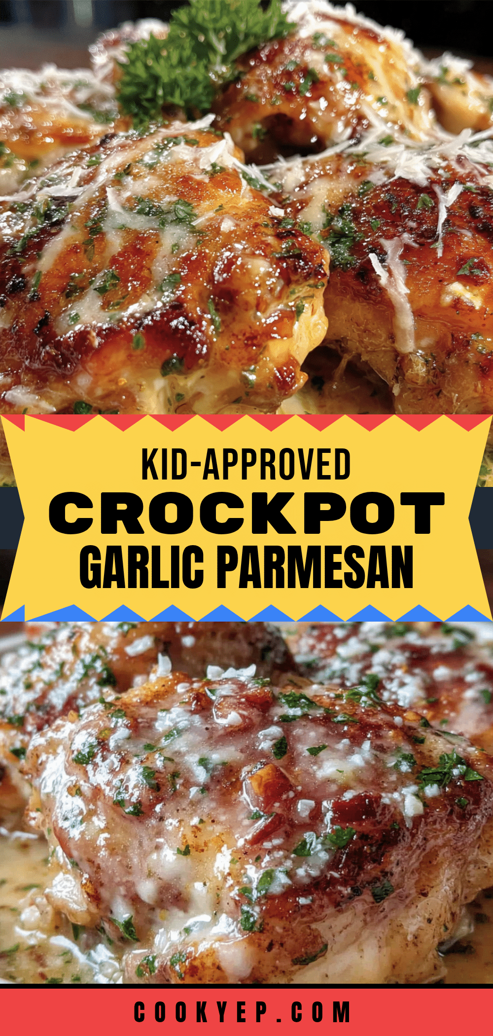 crockpot garlic parmesan chicken thighs recipe