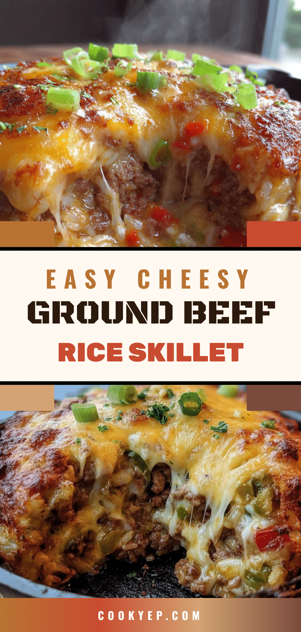 easy cheesy ground beef and rice skillet recipe