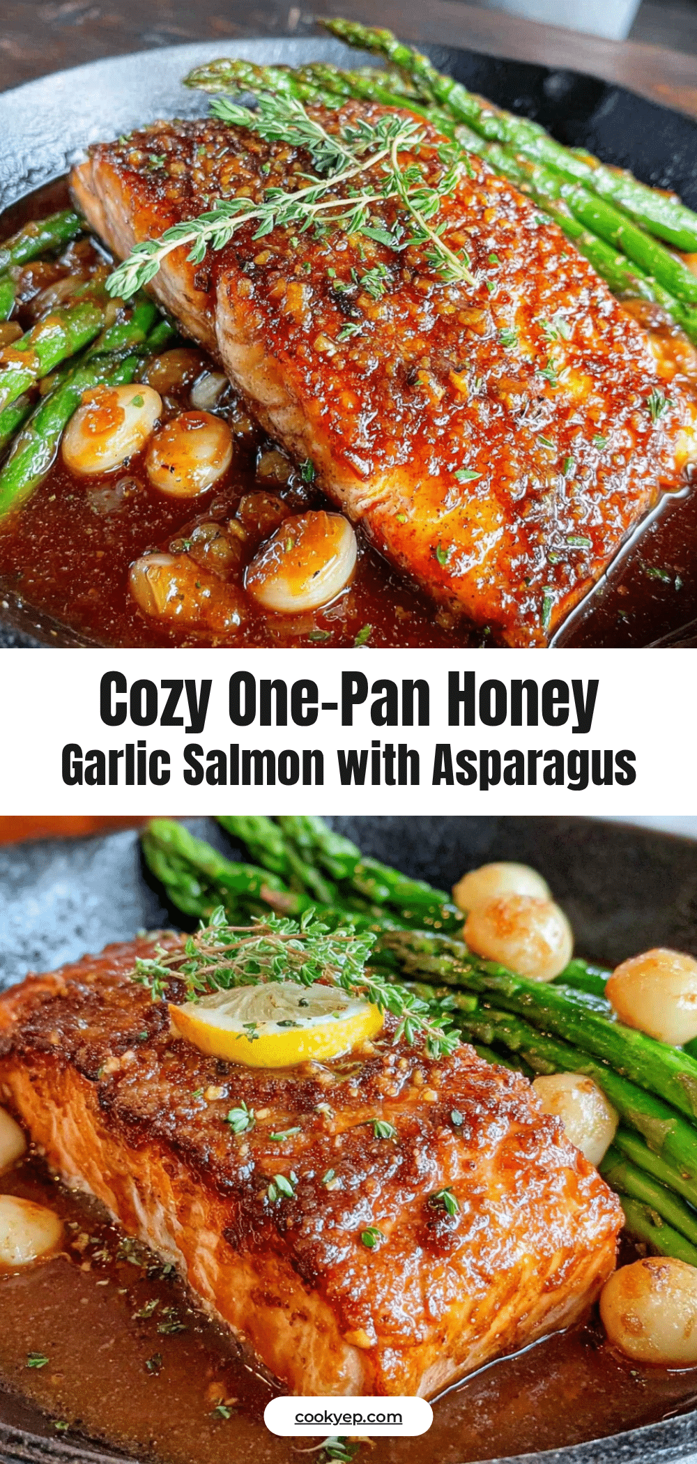 honey garlic salmon with asparagus recipe