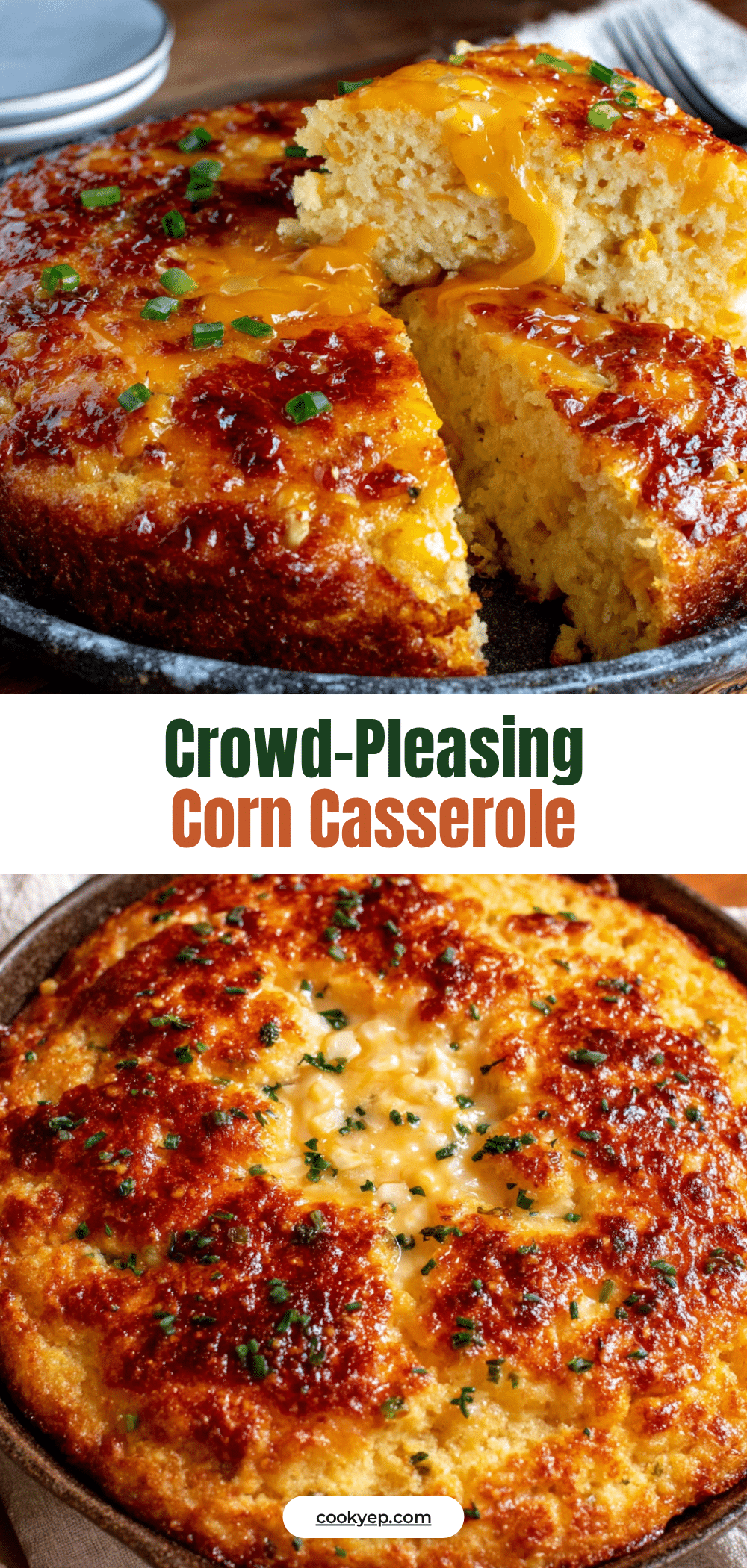 jiffy corn casserole with cheddar and chiles recipe