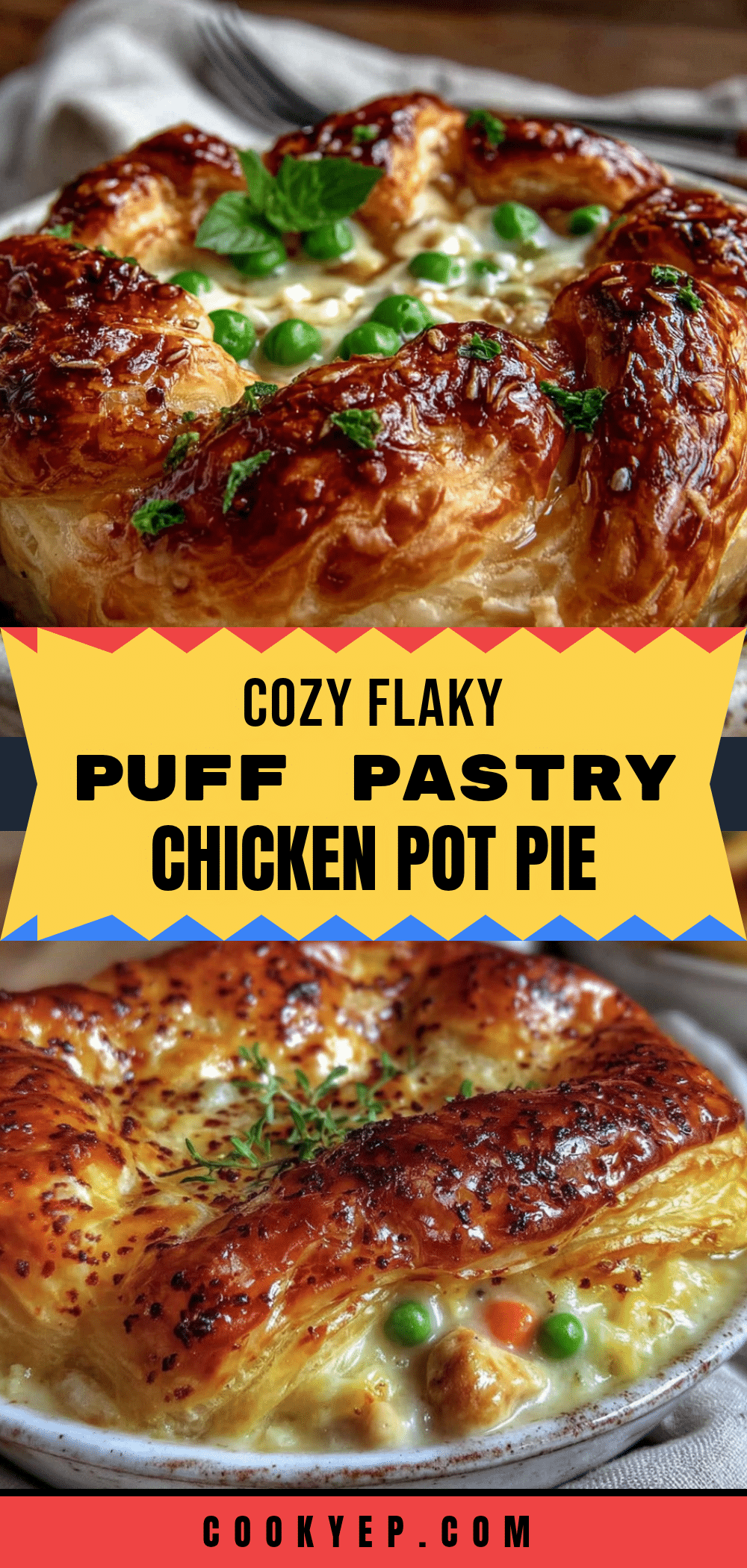 puff pastry chicken pot pie recipe