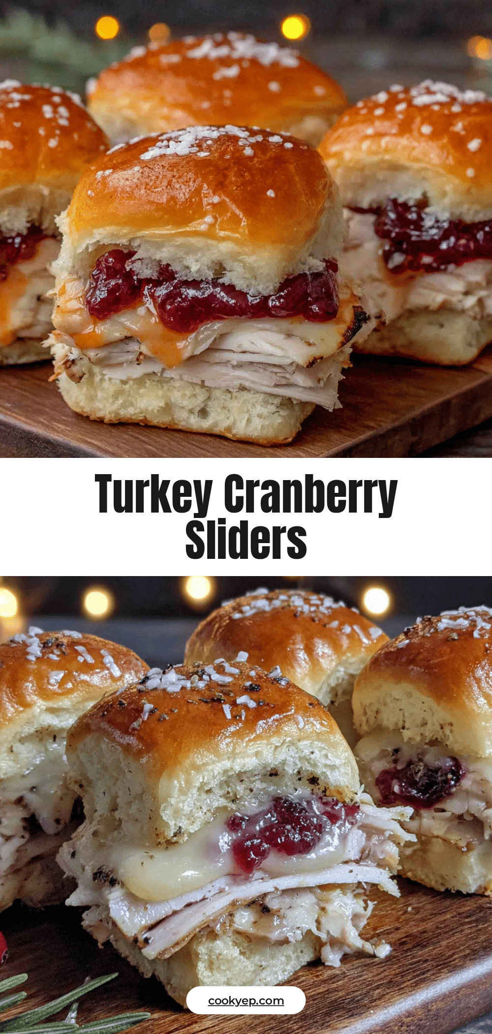 Turkey cranberry sliders recipe